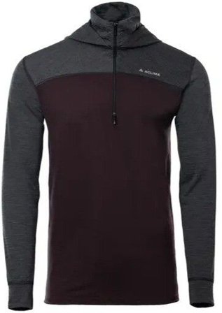 Aclima LightWool 180 Hoodie M's Chocolate Plum / Marengo