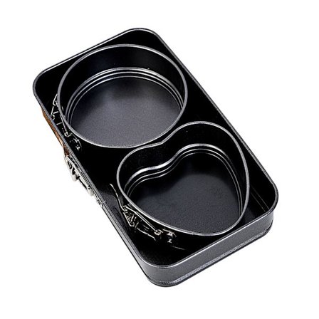 Mini Non-Stick Springform Pan Med Löstagbar Botten 3-Delad