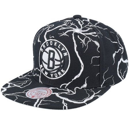 Mitchell & Ness - NBA Schwarz Snapback Cap - Brooklyn Nets Storm Season Black Snapback @ Hatstore