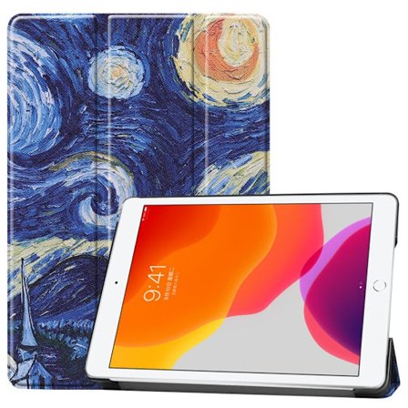 Apple iPad 10.2 2021/2020/2019 Slim fit tri-fold fodral - Abstract