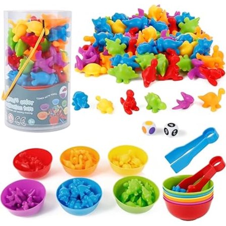 Legetøj til hukommelsestræning, tælle- og sorteringslegetøj, sorteringsspil, 2 3 4 5 år gamle