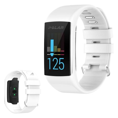 Polar A370 / A360 unique silicone watch band - White