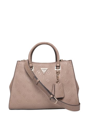 GUESS Cresidia Ii Society Satchel - Beige - ONE SIZE