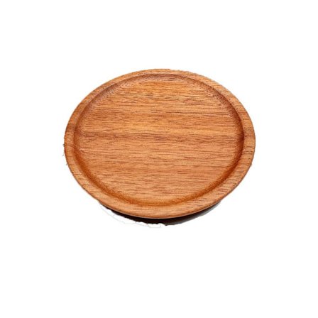 6 stk Bred Munn Tre Oppbevaringslokk Sett Massivt Tre Lokk for