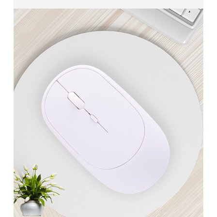 Vit tyst trådlös laddning för Apple Macbook Laptop Lenovo Ultra Thin Laptop Mouse