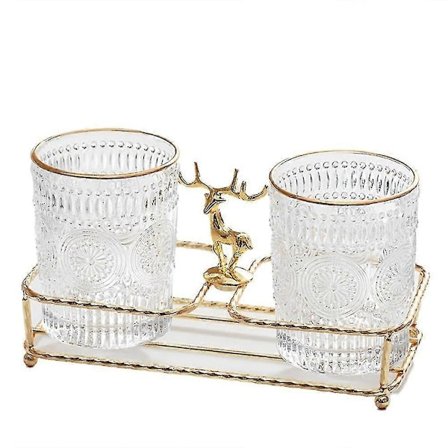 Kylpyhuoneen juomalasit Lasinen hammasmuki Pesukuppi Persoonallinen kylpyhuonesetti Rakastavaisten kuppi Lahja Pieni