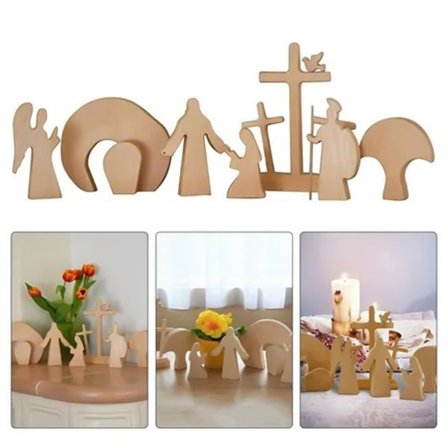 Påsk scen träd dekoration, påsk skrivbord prydnad