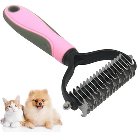 Hundebørste Kattebørste Langhåret Massagebørste Plejerive til fjernelse