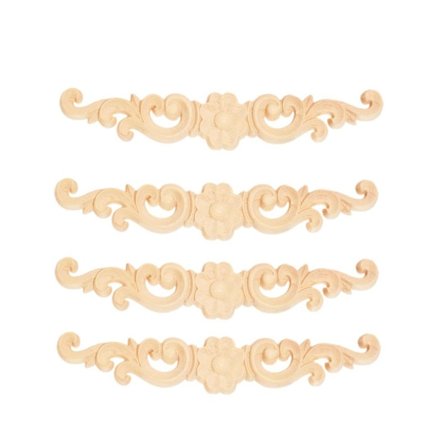 Puusta veistetyt onlayt Applikaatiot Pitkät kaiverrukset Päällysteet Sisustus