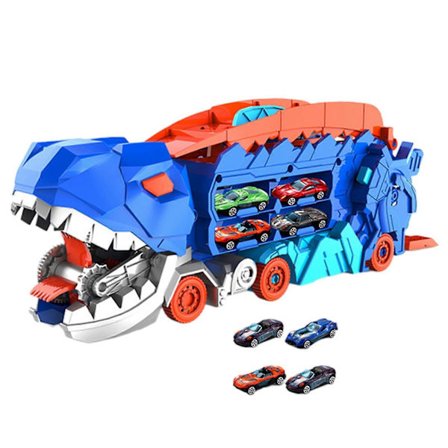 Dinosaurus Kuorma-auto Syö Autot Lelu Kuljetus Kuorma-auto Kantaja Poikalelut Dinosaurus Paratiisi Liukumäki Dinosaurus Auto Ajoneuvo Leikkisetti 