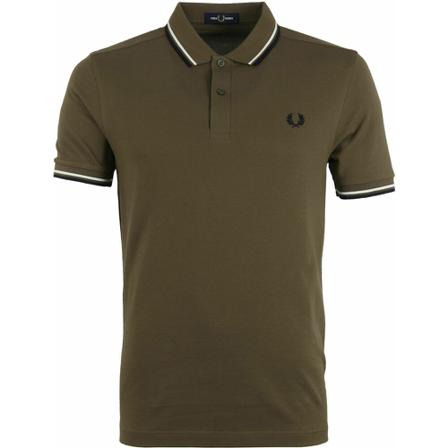 Fred Perry Polo shirt , Groen , Heren , Maat: M