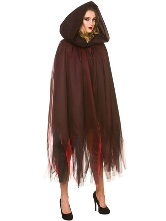 Sliten Mantel med Huva Deluxe