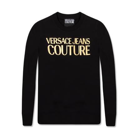 Versace Jeans Couture Sweatshirt with logo Sort, Dame