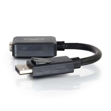 C2G 8in DisplayPort to VGA Adapter - DP to VGA Adapter Converter - Black - M/F - DisplayPort-kabel - 20.32 cm