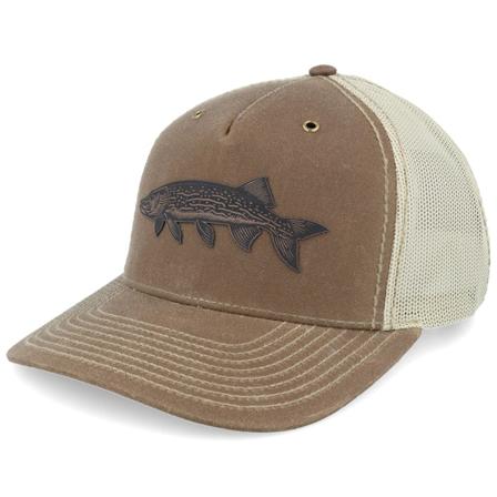 Skillfish - Brun trucker Keps - Pike Figure 112wh Hawthorne Split Buck/Khaki A-Frame Trucker @ Hatstore