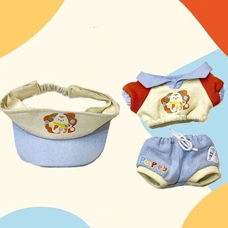 Dukke Baseball Uniform Drakt Dukke Antrekk Drakt BLÅ