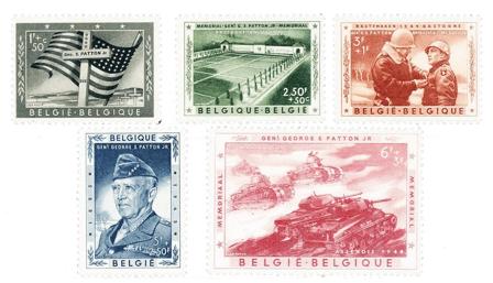 Belgien 1957 - OBP 1032-36 - Ubrugt