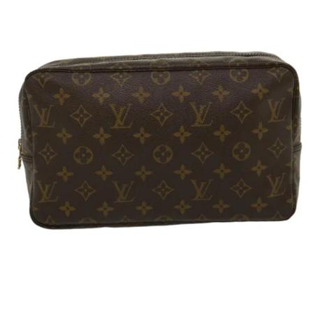 Louis Vuitton Vintage, Brown Canvas Louis Vuitton Trousse Toilette Bruin, Dames, Maat:ONE Size