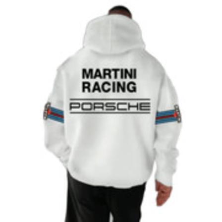 911 Tram Print Hoodie Menn Unisex Oversize Racing Turbo Sports Car Genser Hettegenser Hvit White 3XL