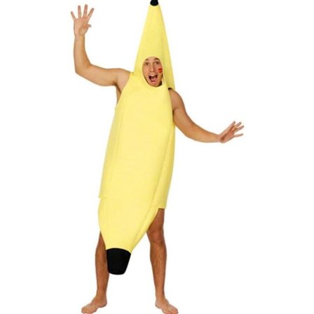 ING Creations' nydelige banankostymer, et luksuriøst sett for voksne perfekt for Halloween, maskeradeball og cosplay