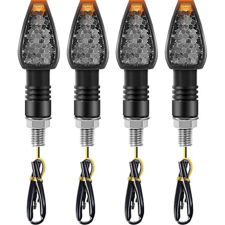 4 Stycken Motorcykel Blinkers Blinkersljus 14 Led 12v Motorcykel Led Indikator Blinklampa (FMY)