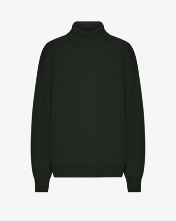 Merino Wool Turtleneck - Hunter Green - Female - 2XL