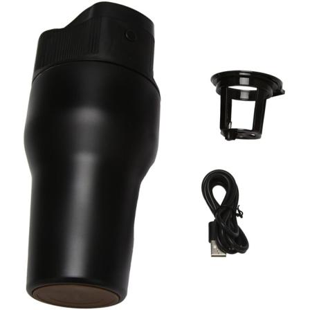 Mini Elektrisk Kaffemaskine 500Ml Filter Kaffemaskine USB Automatisk Kaffemaskine Hurtig Brygning Ekstraktion (Sort)