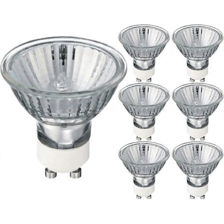 6-pak 35W 240V Dæmpbar GU10 Halogen Spotlights 2700K Varm Hvid (Energiklasse G) [DB]