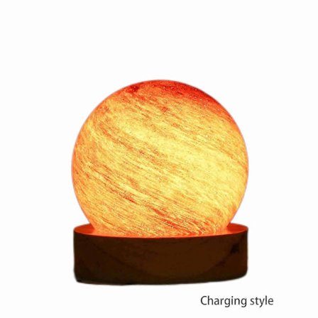 3D Design Steglös Dimning Romantisk Barn Planet Lampa Högkvalitativ Unik Belysning