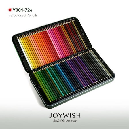 72 Fargeblyanter Sett, Malingsblyanter for profesjonell fargeblanding, levende fargeblyanter for maling og skisser, myke voksbaserte fargeblyanter i 