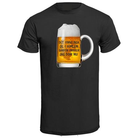 T-shirt Det Finns Inga Öl I Himlen Xxl