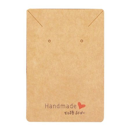 100 STK Smykker Display Pap Pakkekort BRUN 4 4