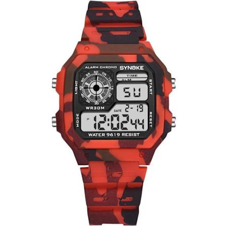 Digitaalinen lasten kello LED urheilu army-tyyli rannekello