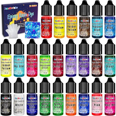 Epoxiharts pigment 24 färger flytande hartsfärgämne 10 ml styck