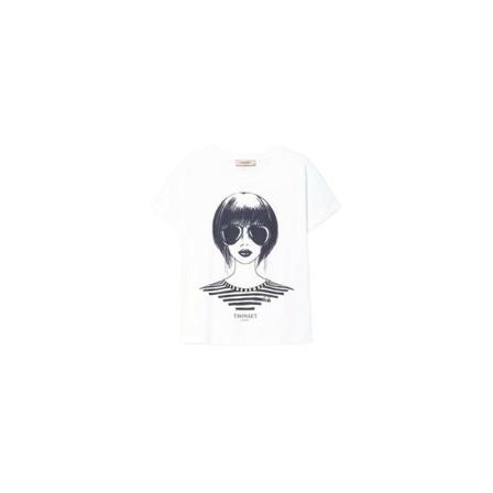 Twinset, T-Shirts Wit, Dames, Maat:M