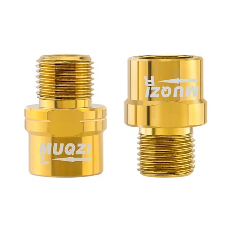 MUQZI Cykelpedalförlängare För 9/16 tum Gängade Pedaler Förlängda MTB Landsvägscykel Förlängningsbult Pedalförlängning 16mm