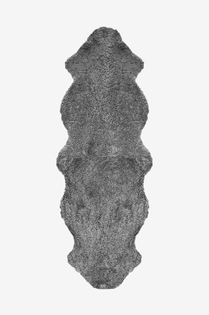 Skinnwille - Lampaantalja Curly Dubbelt - Harmaa - Taljat & nahkamatot - - Homeroom