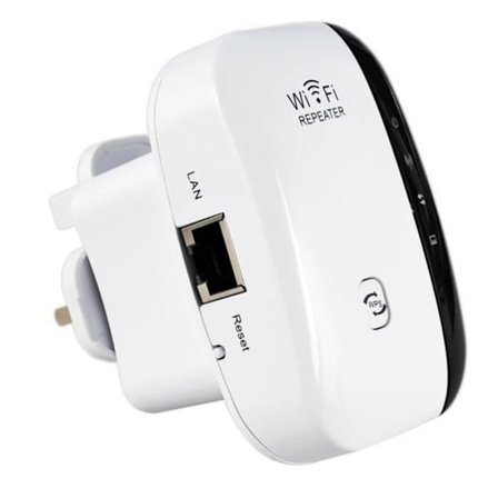 Trådløs Wi-Fi Repeater, Wi-Fi Extender, 300 Mbps Wi-Fi Forstærker, 802.11N/B/G Booster, Wi-Fi Repeater