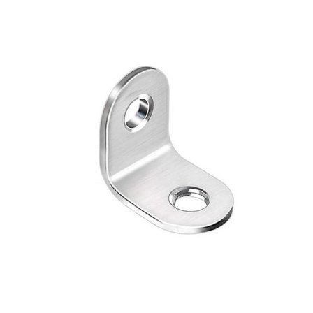 10 st Rostfritt Stål Vinkeljärn L-format Rätvinkeljärn 90 Graders Vinkeljärn Fäste 20*20mm Silver