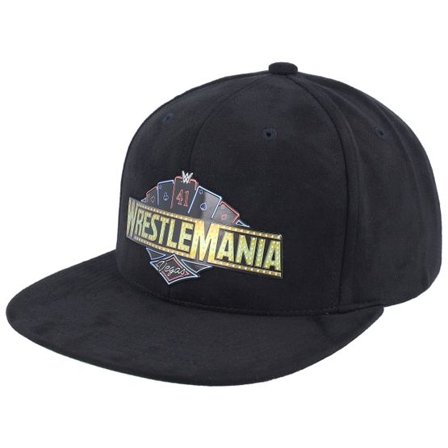 Mitchell & Ness - Svart snapback Keps - Wrestlemania 41 Black Snapback @ Hatstore