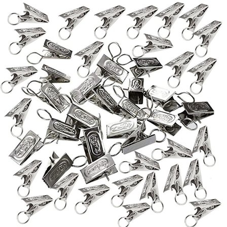 100 stykker/sett Robuste og holdbare gardin kroker for vinduer Hjemme