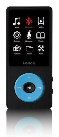 Lenco Mp3 Player 8 Gb Black, Blue