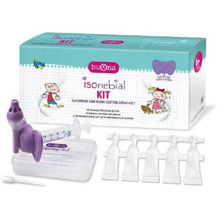 Isonebial Kit Pulizia Cavità Nasali 20 Flaconcini Monodose 5ml +