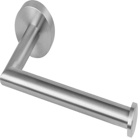 Toalettpappershållare i borstat stål, väggmonterad toalettpappershållare för badrum, SUS 304 rostfritt stål, toalettpappershållare (borstat stål [DB]