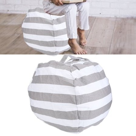 Uusi säkkituolin päällinen lasten lelujen säilytykseen, Pehmolelujen säilytys puuvillakankaasta, Erittäin suuri monipuolinen huonekalu