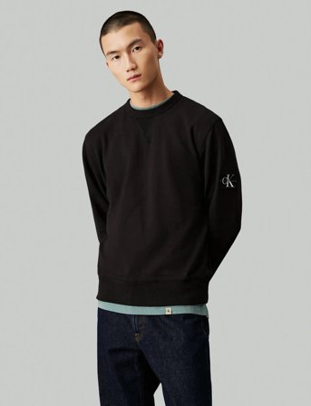 Calvin Klein Jeans Badge Crew Neck - Black - M