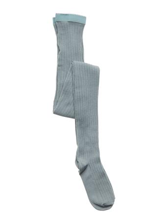 Wool Rib Tights Socks & Tights Tights Blå Mp Denmark