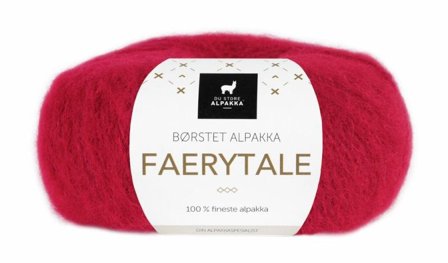 Du Store Alpakka Garn Faerytale Mørk-Rød 711, 50g