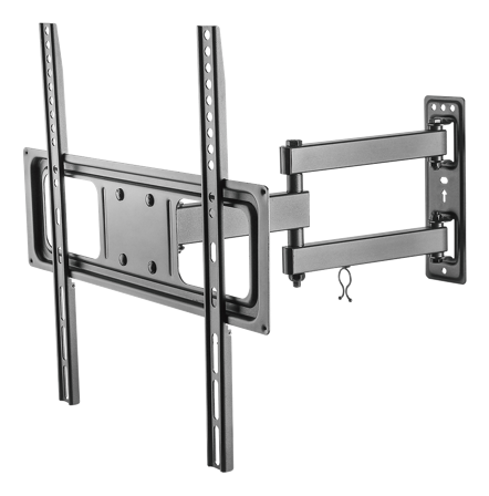 Deltaco ARM-1200 monteringssett - full bevegelse - for flatpanel - finteksturert svart
