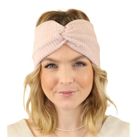 Get Fabulous - Roze headband Beanie - Rosé Knitted Headband @ Hatstore
